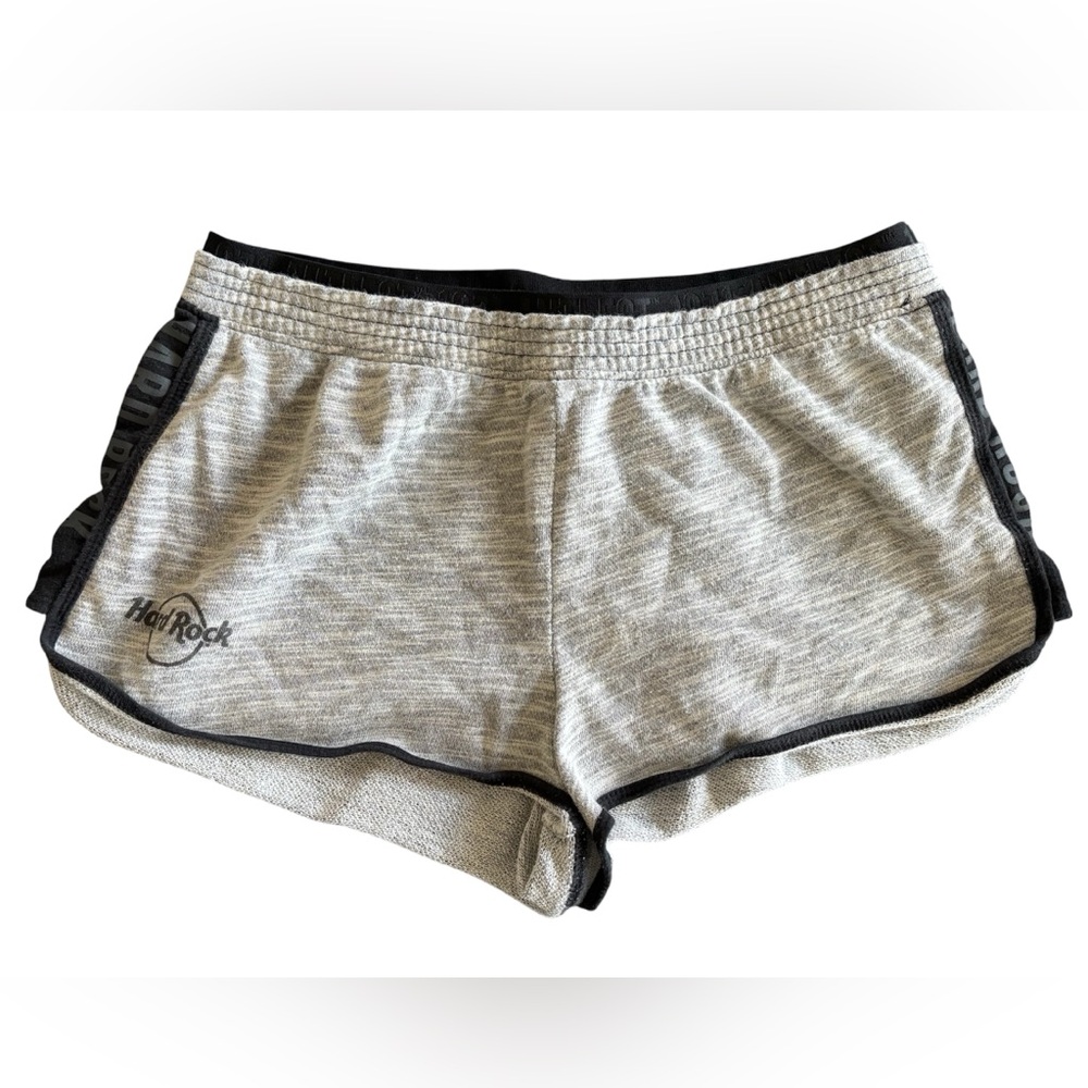 Hard Rock Café Gray and Black Shorts